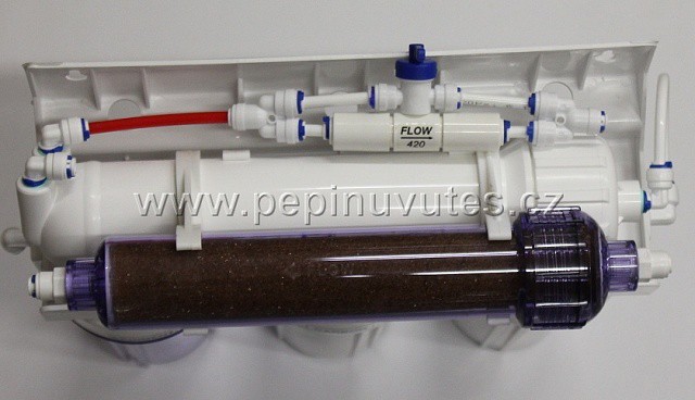 RO 75 GPD PRO RO/DI filtr a  oplachový ventil